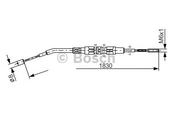 Cable, parking brake 1 987 477 008