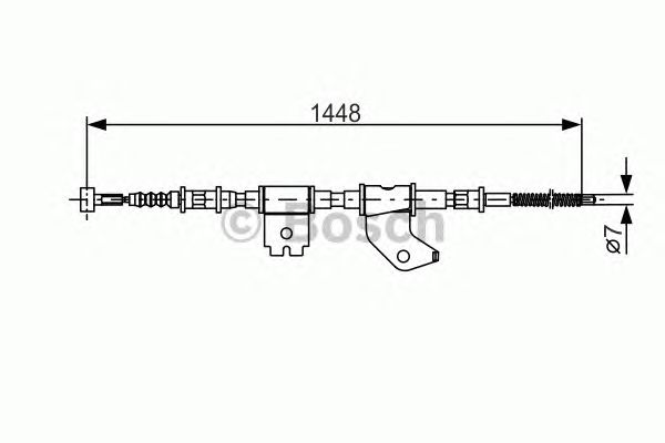 Cable, parking brake 1 987 477 402