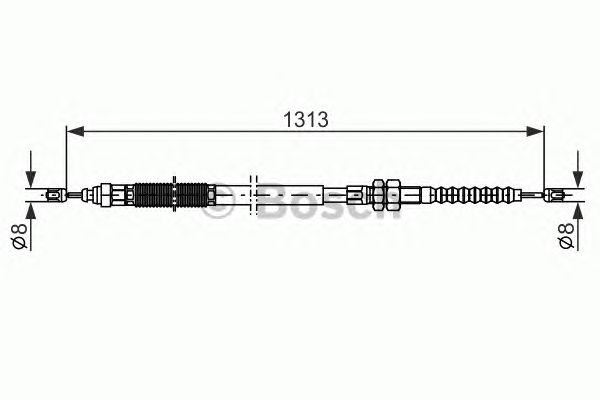 Cable, parking brake 1 987 477 441