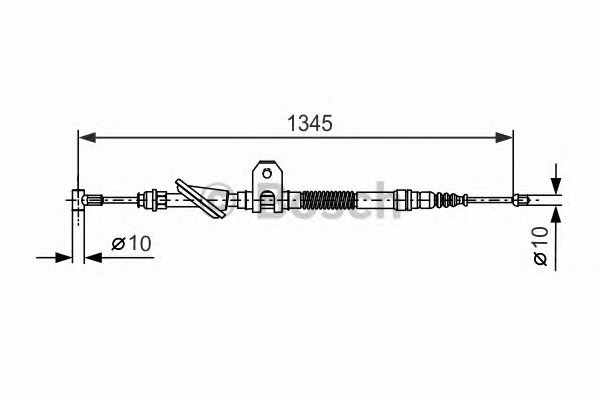 Cable, parking brake 1 987 477 657