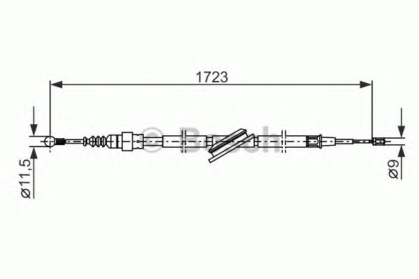 Cable, parking brake 1 987 477 686