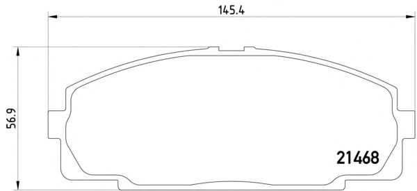 Комплект тормозных колодок, дисковый тормоз 8DB 355 016-921