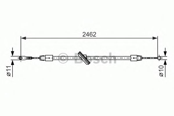 Cable, parking brake 1 987 482 381