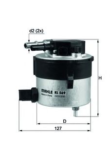 Fuel filter KL 569