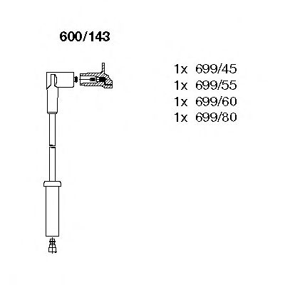 Ignition Cable Kit 600/143