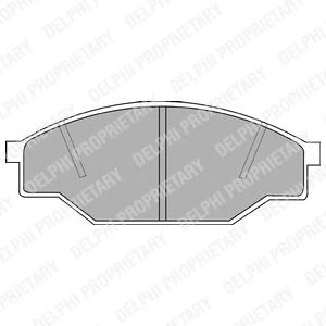 Brake Pad Set, disc brake LP538