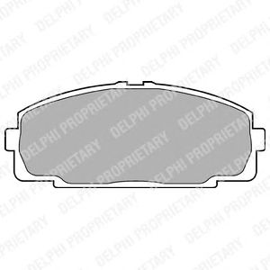 Комплект тормозных колодок, дисковый тормоз LP989