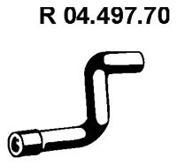 Exhaust Pipe 04.497.70