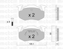 Brake Pad Set, disc brake 22-0038-1