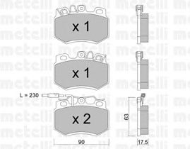 Brake Pad Set, disc brake 22-0049-1