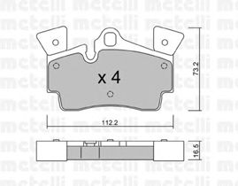 Brake Pad Set, disc brake 22-0655-1