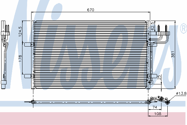 Condensator, airconditioning 94663