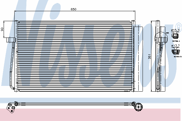 Condensator, airconditioning 94747