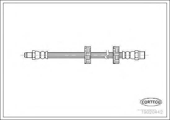 Tubo flexible de frenos 19020442