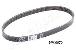 V-Ribbed Belts DV-5PK0670