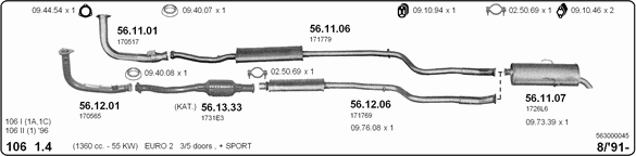 Exhaust System 563000045