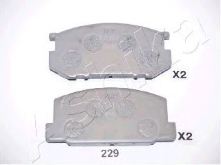 Brake Pad Set, disc brake 50-02-229