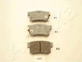 Brake Pad Set, disc brake 51-04-405
