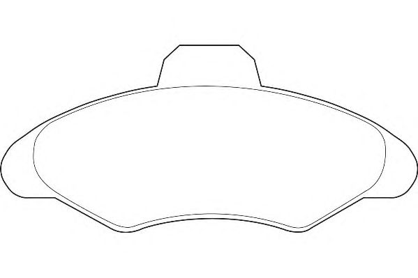 Комплект тормозных колодок, дисковый тормоз DBP240617