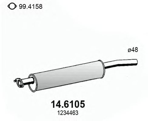 Middle Silencer 14.6105