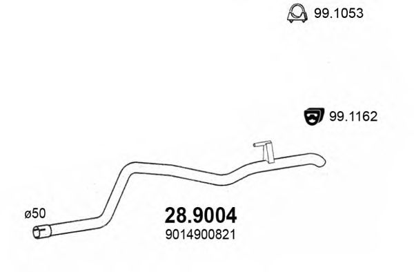 Exhaust Pipe 28.9004
