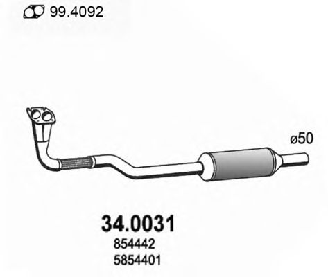 Catalytic Converter 34.0031