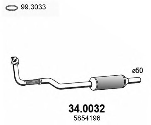 Catalytic Converter 34.0032