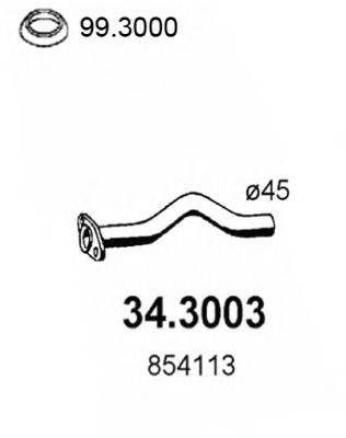 Exhaust Pipe 34.3003