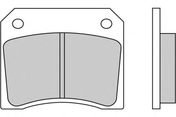 Комплект тормозных колодок, дисковый тормоз 12-0005