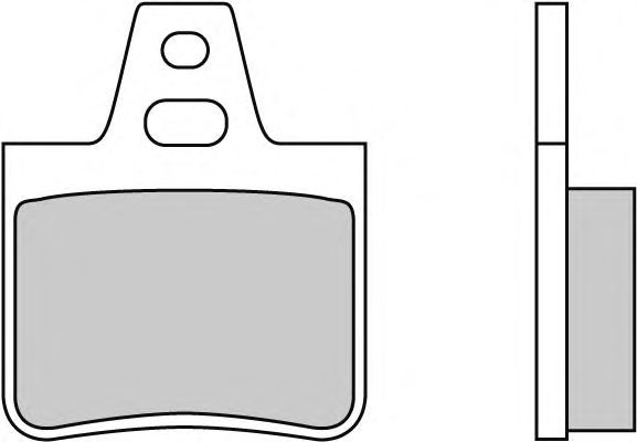 Комплект тормозных колодок, дисковый тормоз 12-0455