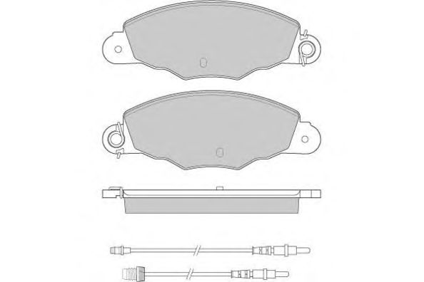 Комплект тормозных колодок, дисковый тормоз 12-0930