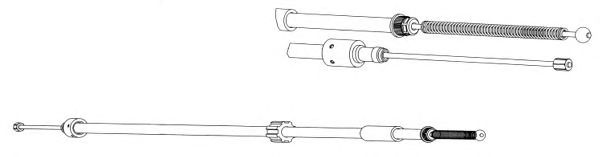 Cable, parking brake CT02131