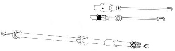 Cable, parking brake CT02133