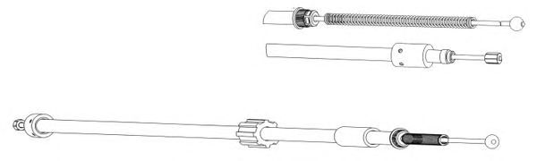 Cable, parking brake CT02143