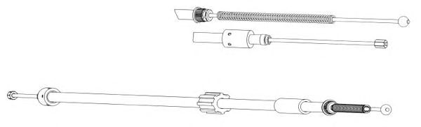 Cable, parking brake CT02144