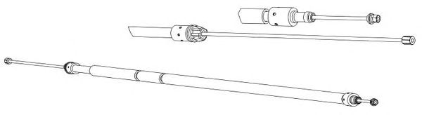 Cable, parking brake CT02161