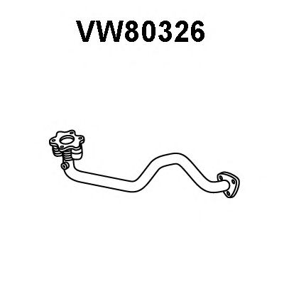 Tubo de escape VW80326