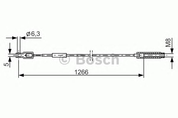 Cable, parking brake 1 987 477 015