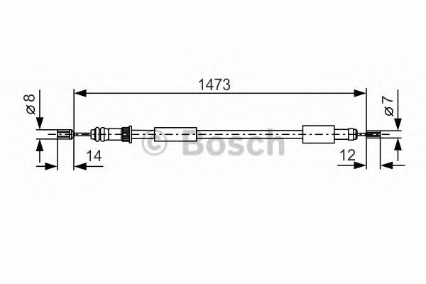 Cable, parking brake 1 987 477 270