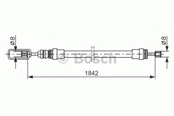 Cable, parking brake 1 987 477 422