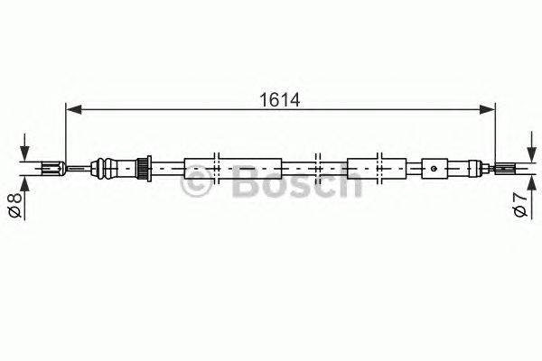 Cable, parking brake 1 987 477 432