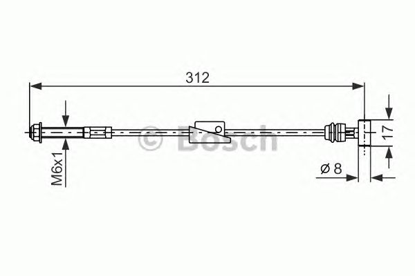 Cable, parking brake 1 987 477 517