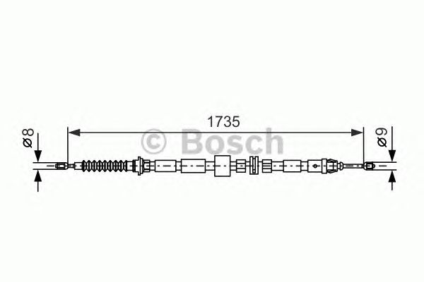 Cable, parking brake 1 987 477 734