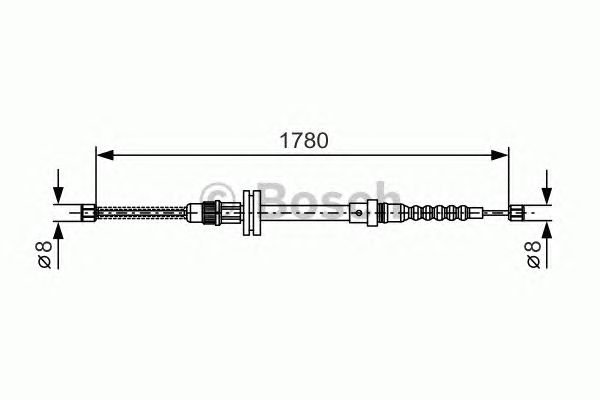 Cable, parking brake 1 987 482 045