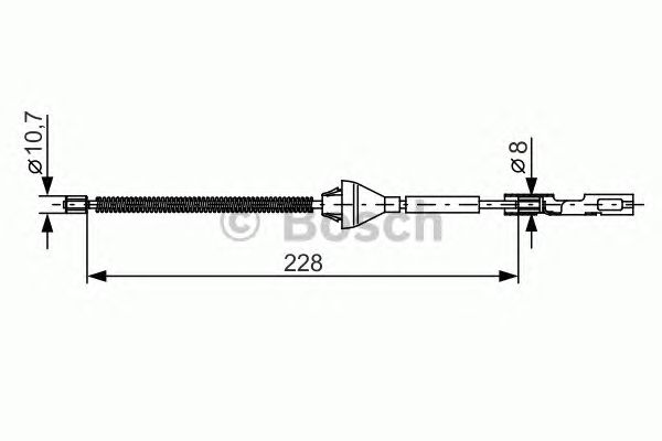 Cable, parking brake 1 987 482 122