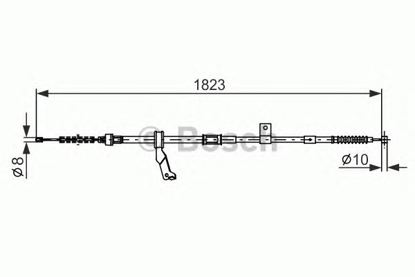 Cable, parking brake 1 987 482 297