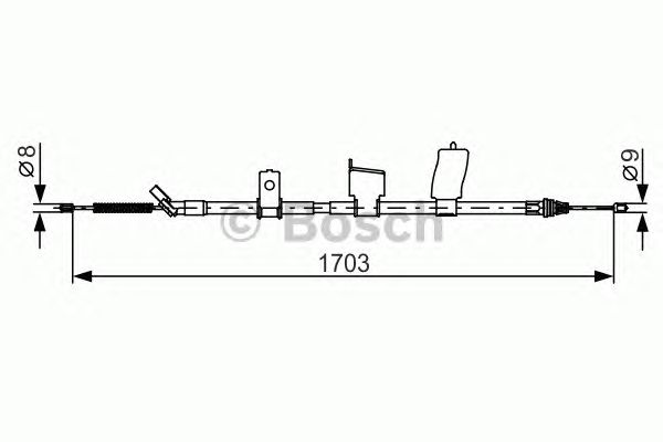 Cable, parking brake 1 987 482 338