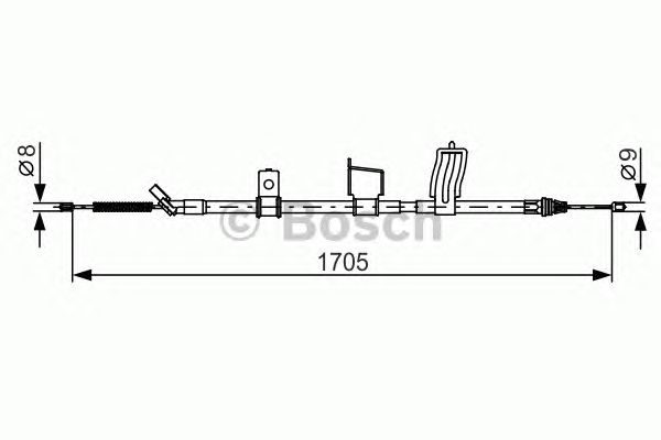 Cable, parking brake 1 987 482 339