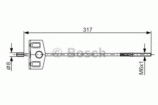 Cable, parking brake 1 987 482 342