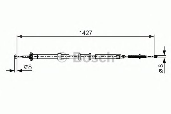 Cable, parking brake 1 987 482 392